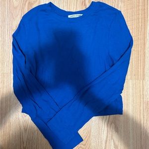 Cotton Citizen cropped long sleeve tee.